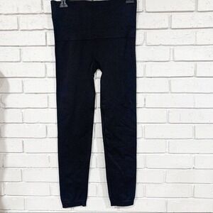 Spanx Look at Me Now Seamless Leggings Black High Waist Tummy Control XL